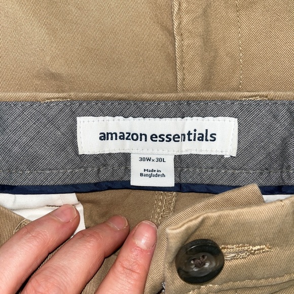 AMAZON 2 pairs men’s khaki pants - Picture 3 of 4